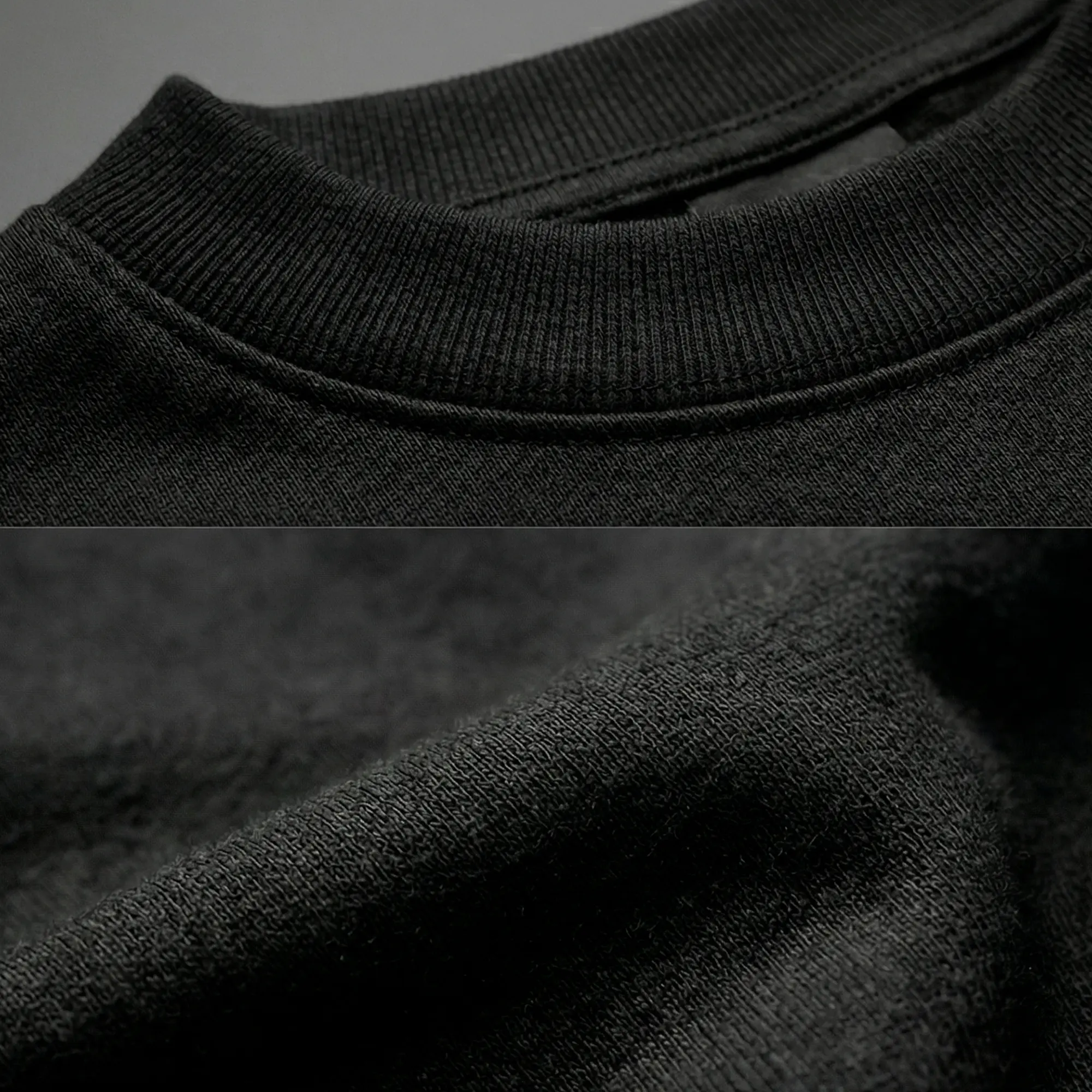 Amostra de tecido e gola