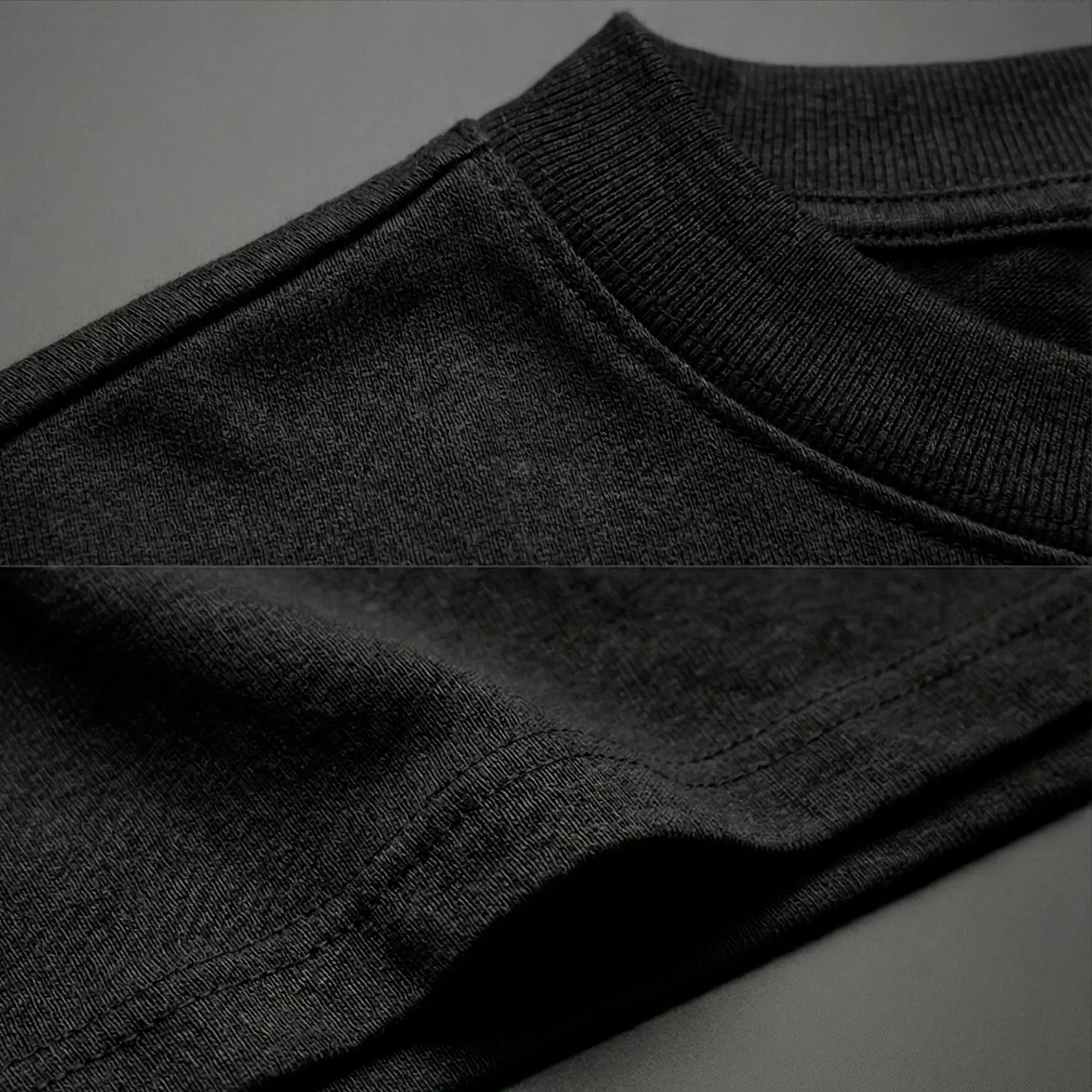 Amostra de tecido e gola